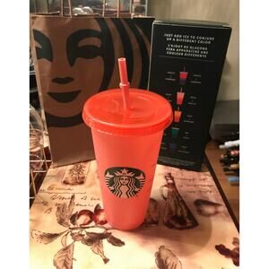 Starbucks Color Changing Cup peach